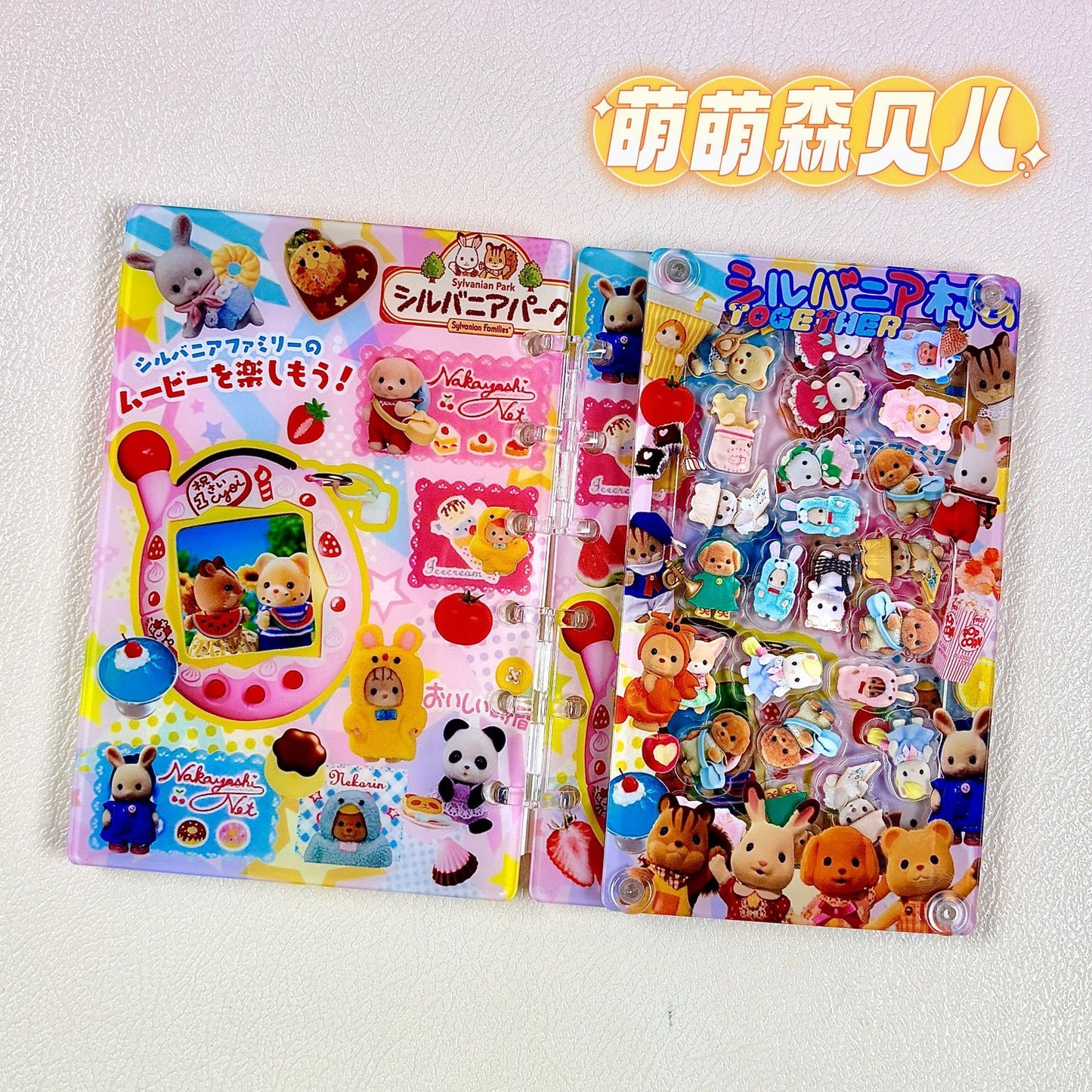 Japanese-style cartoon A7 loose-leaf notebook/shaker notebook/notebook with cute feminine design and high visual appeal for anime enthusiasts/students/acrylic products