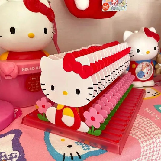 Hellokitty high-value desk desktop shelf desk document storage rack student and children's compartment storage box