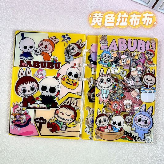 Japanese-style cartoon A7 loose-leaf notebook/shaker notebook/notebook with cute feminine design and high visual appeal for anime enthusiasts/students/acrylic products